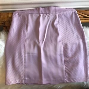 Silky lilac mini skirt